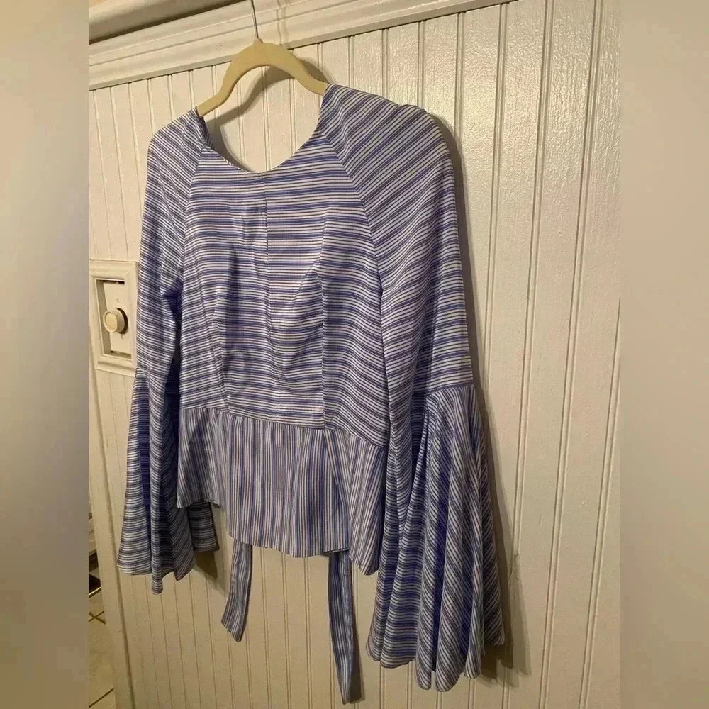 Nwot Milly Luna bell sleeve top - Picture 2 of 10